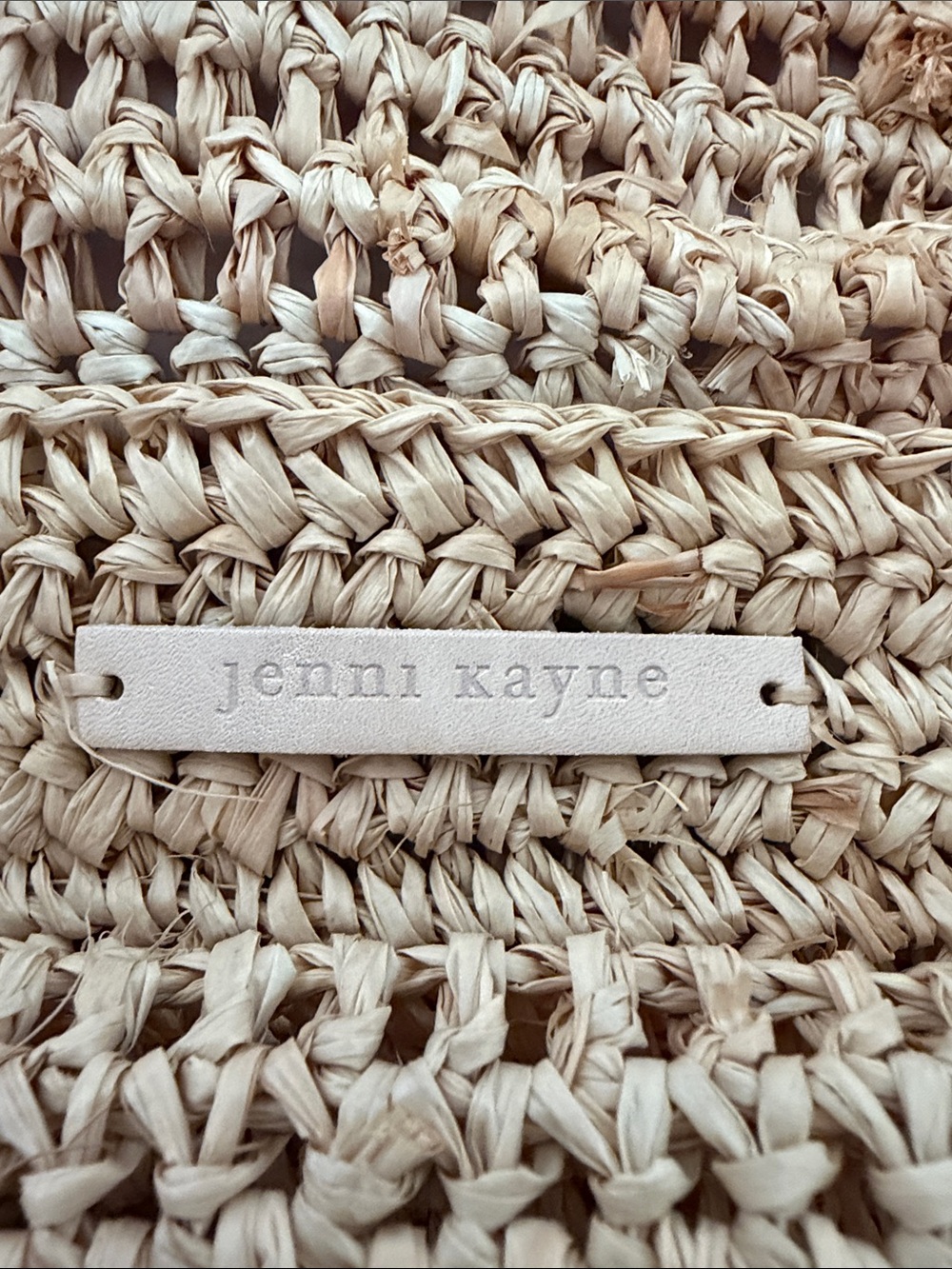 Jenni Kayne raffia tote - top handle perfect for summer - Picture 2 of 2
